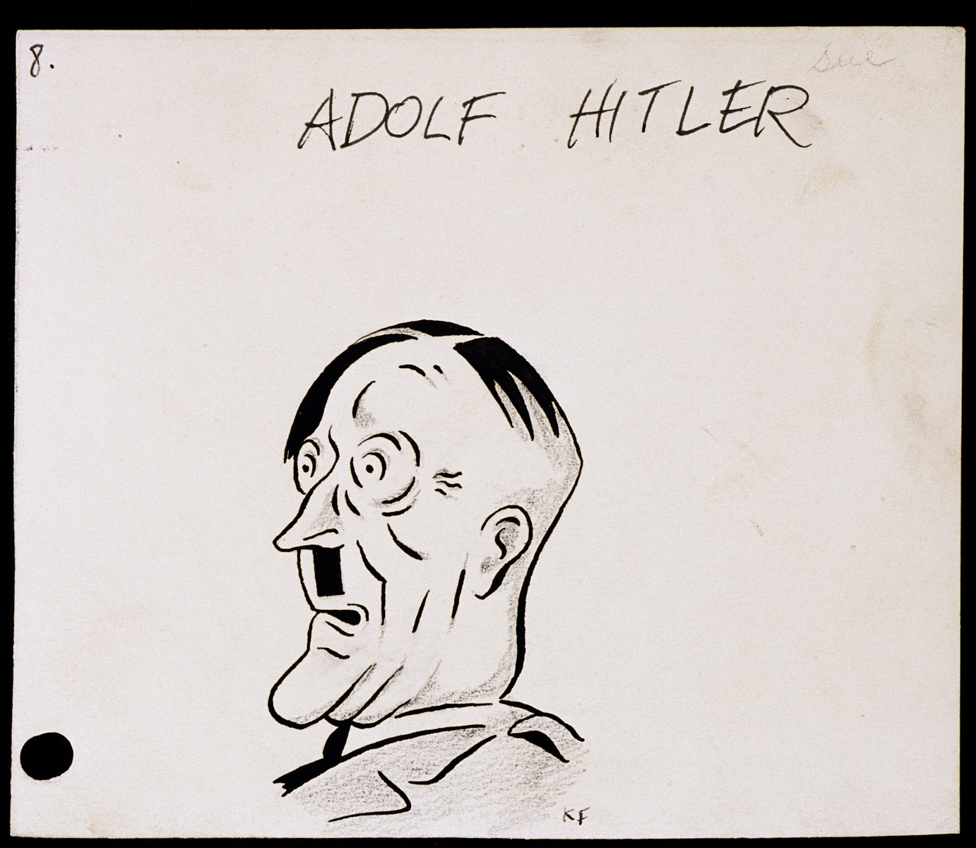 Caricature Of Adolf Hitler As Part Of World War II Personalities In