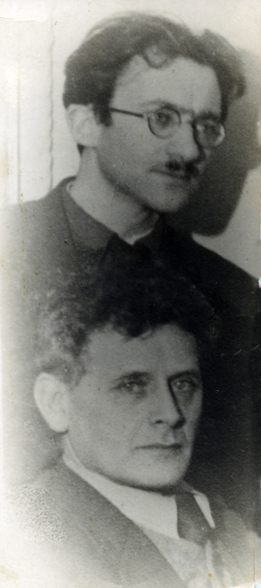 Avraham Sutzkever with Russian Jewish poet and playwright Peretz Markish.