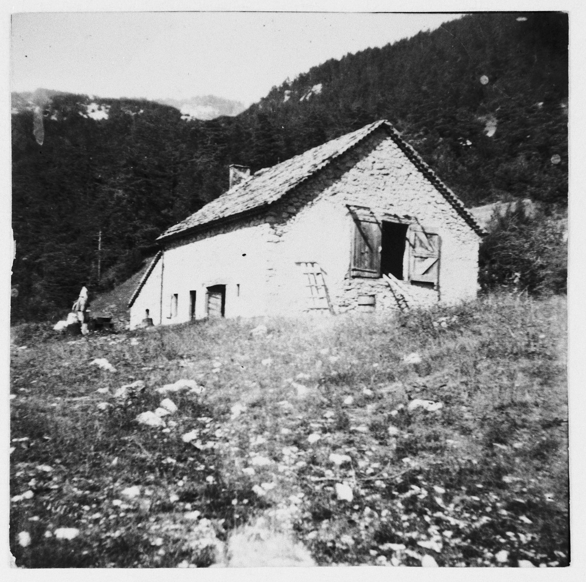 View of the mountain residence in Col de Menee where Eryk Goldfarb hid out during the German occupation of France.