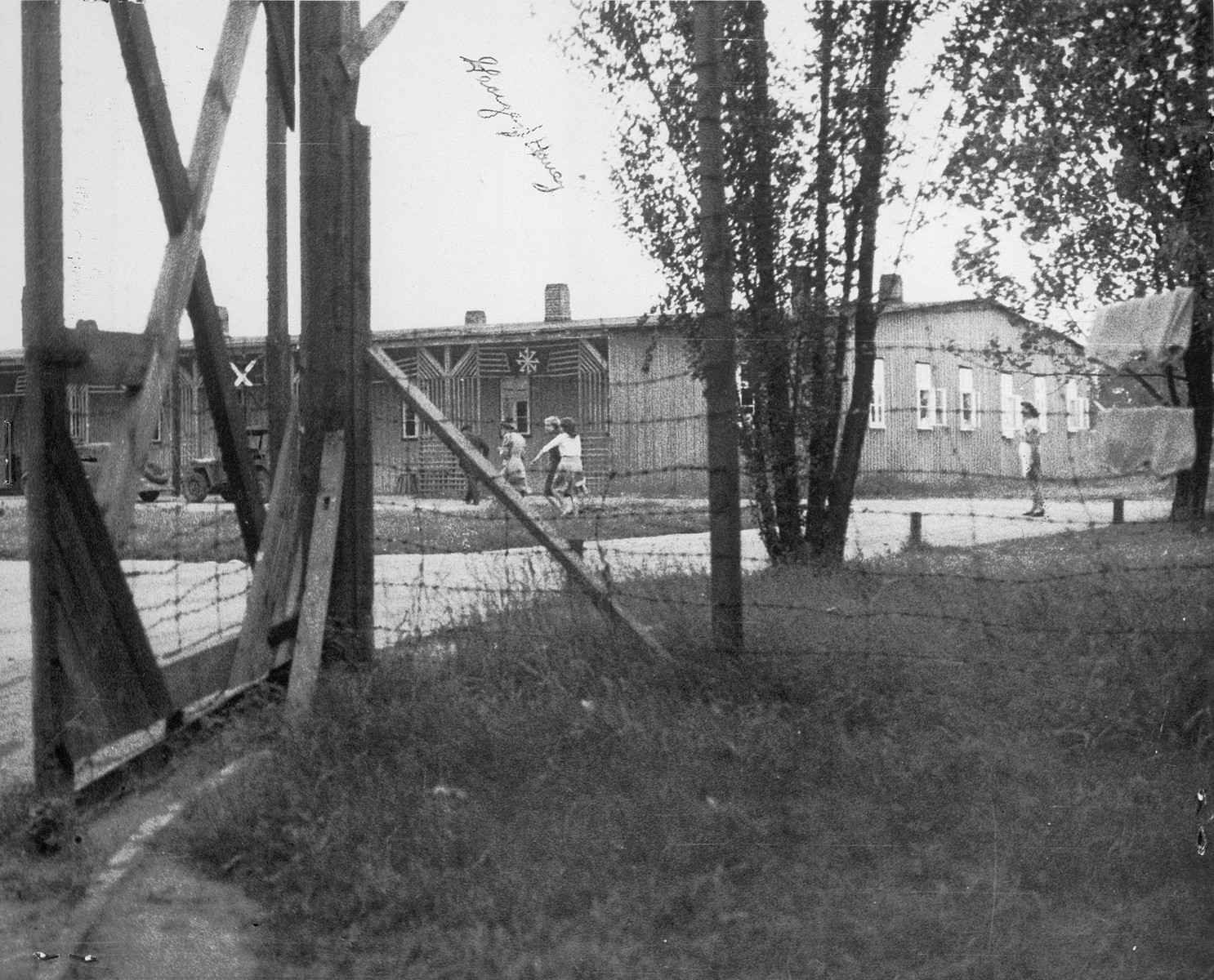 View of a building that was part of the nursery complex at Ruehen.