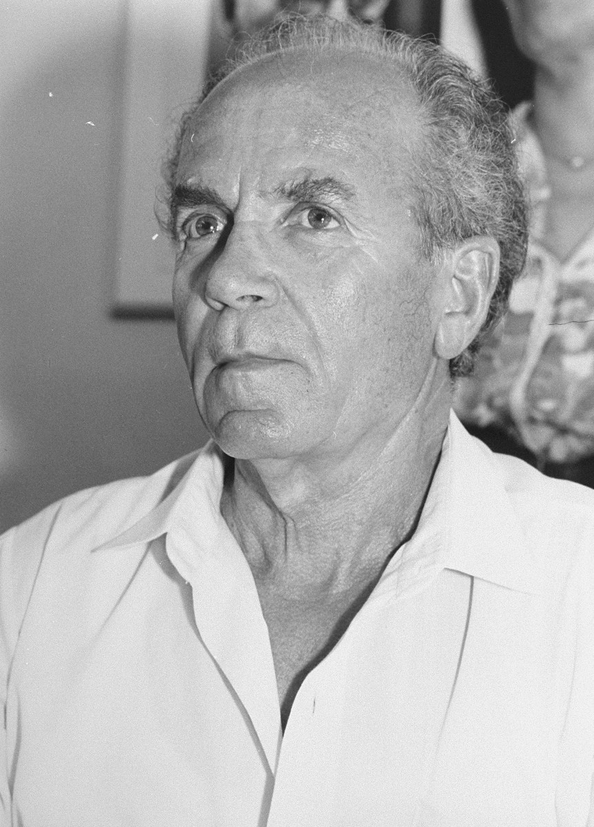 Portrait of Refik Veseli, (1927--), one of the Righteous Among the Nations, an Albanian rescuer who sheltered the family of Gavra Mandil.  In 1990 Refik Veseli was recognized by Yad Vashem as one of the Righteous Among the Nations.