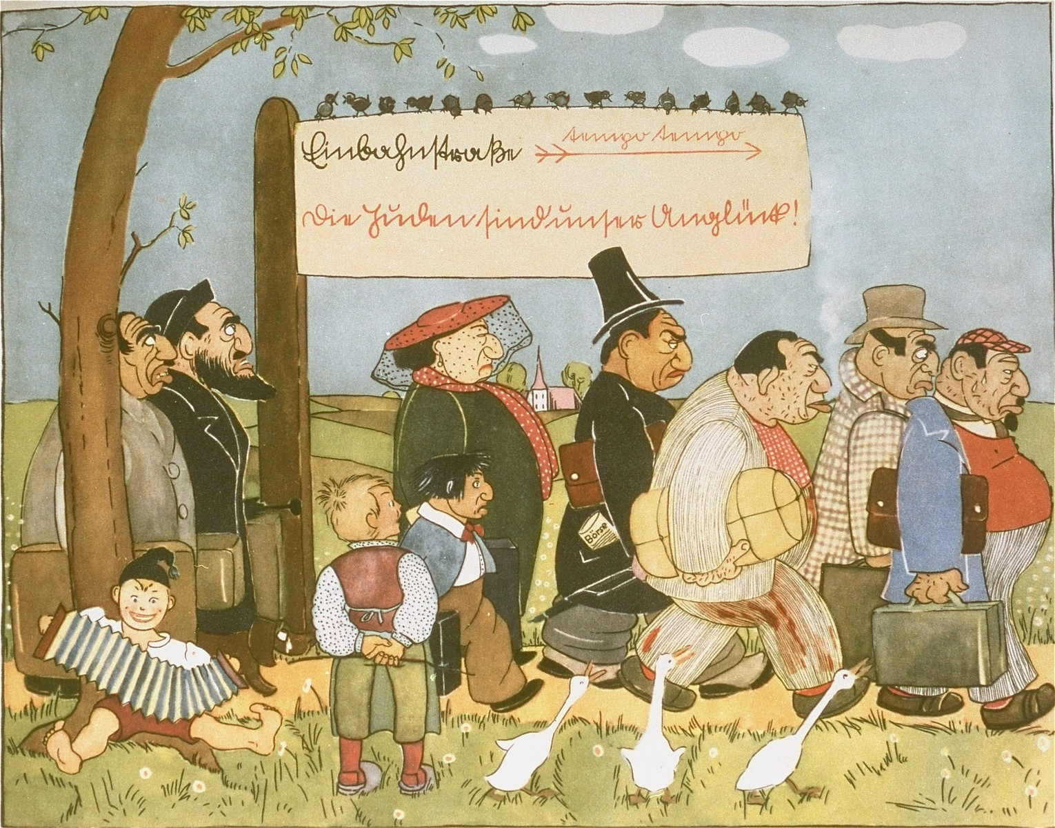 Page from the anti-Semitic German children's book, "Trau Keinem Fuchs..." (Trust No Fox in the Green Meadow and No Jew on his Oath)