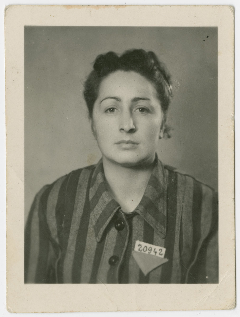 Ella Wieder Freilich Poses In Her Concentration Camp Uniform After