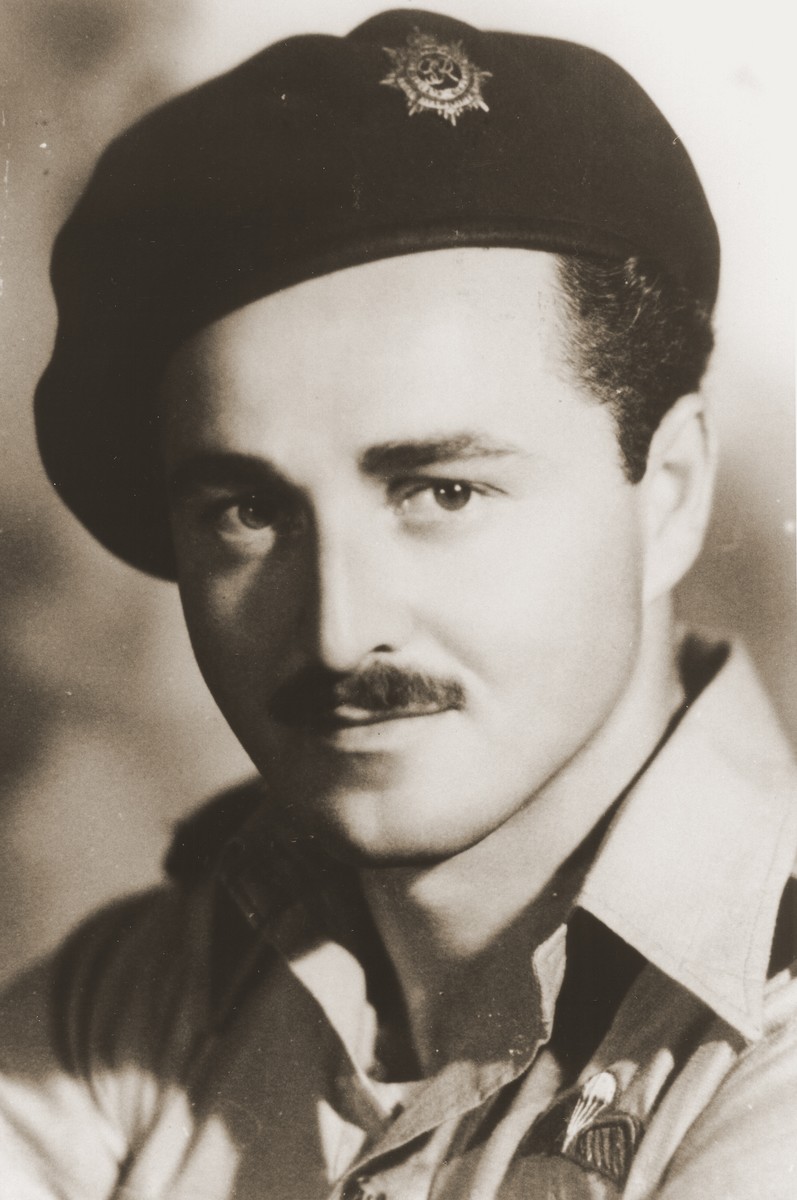 Portrait of Palestinian Jewish parachutist Eli Zohar who was dropped into Yugoslavia.