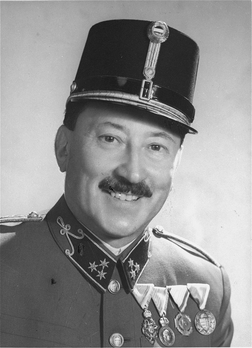 Portrait of Pal Kornhauser in the uniform of a captain in the Hungarian army.