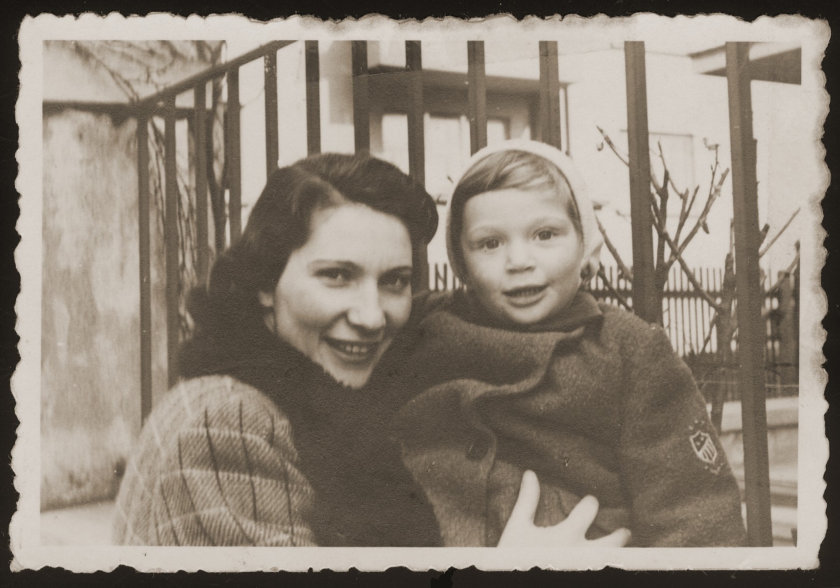 Wilma Goldstein poses with her son, Michael, in Olomouc, Czechoslovakia.  

Bohus and Wilma (Redlich) Goldstein had two children, Eva and Michael.  The family lived in Olomouc, where Bohus worked for the Prague autoworks.  All four perished during the war.