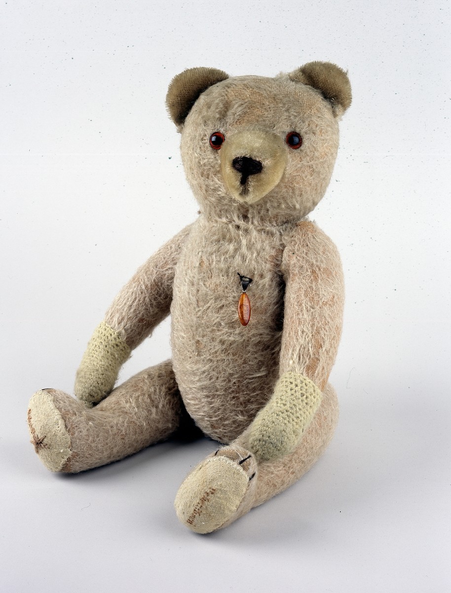 Teddy bear used in an SS Lebensborn home.

In 1935, the SS-the racial elite of the Nazi Party led by Heinrich Himmler-opened the first of twelve maternity centers under the program name Lebensborn, "Fount of Life." Lebensborn homes catered to both wives of SS men and unmarried women of "good racial stock," providing neo- and postnatal care for mothers and infants. What mattered to Himmler was not the marital status of the parents but the racial fitness and potential value of the children to the German state.