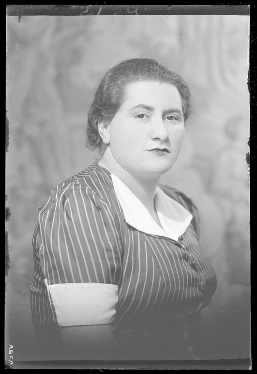 Studio portrait of Martonne [Marton] Berger.