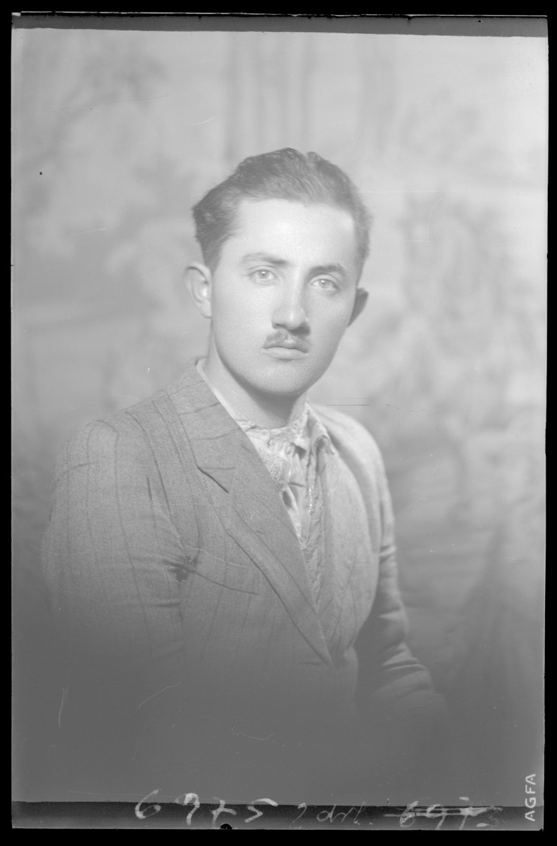 Studio portrait of Mihaly Fried.