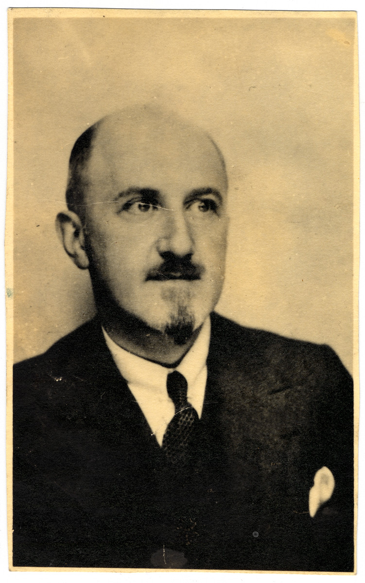 Studio portrait of Dr. Phillip Feist, director of a religious children's home in France.