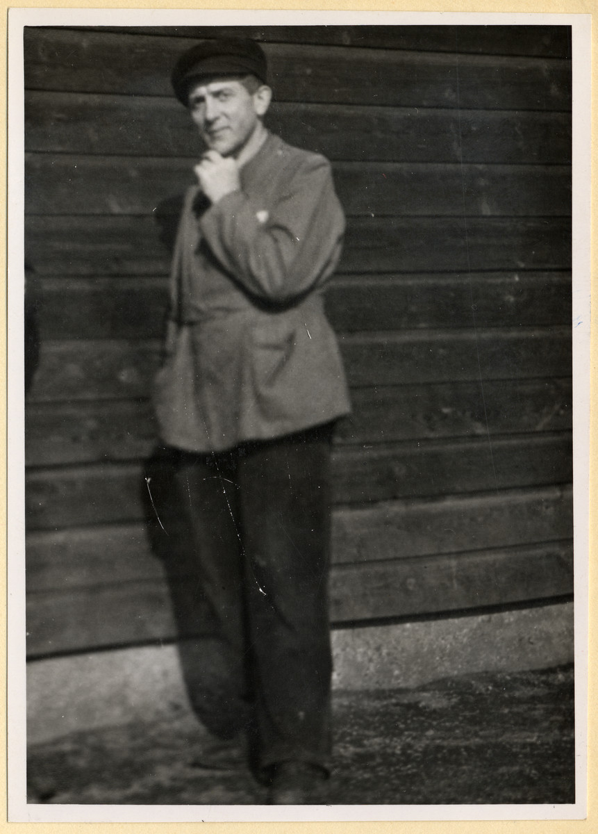 Portrait of a Czech political prisoner in the Dachau concentration camp.