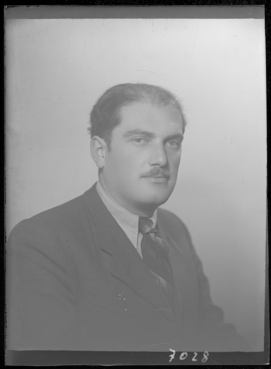 Studio portrait of an unidentified man.