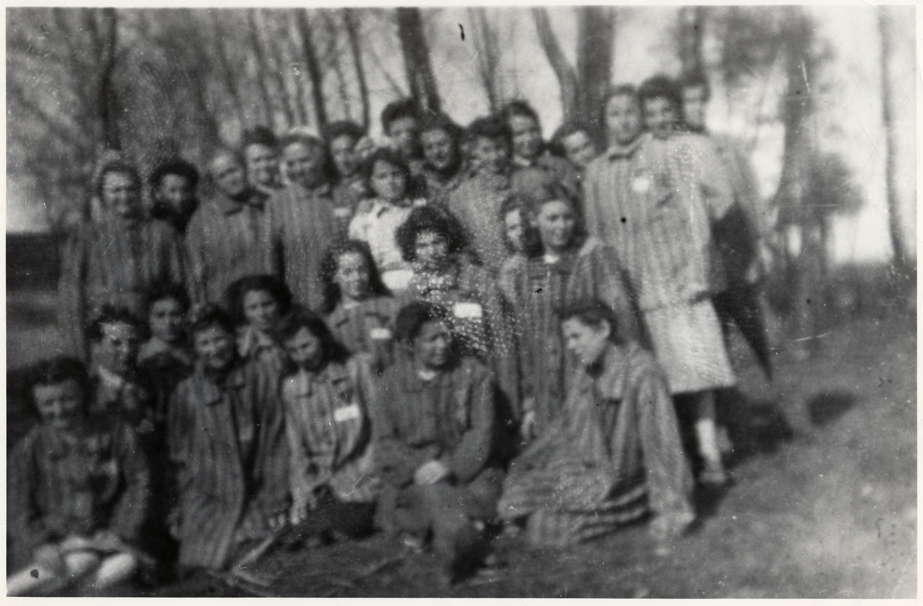 Group Portrait Of French And Belgian Jewish Women Recently Liberated From The Ravensbrueck