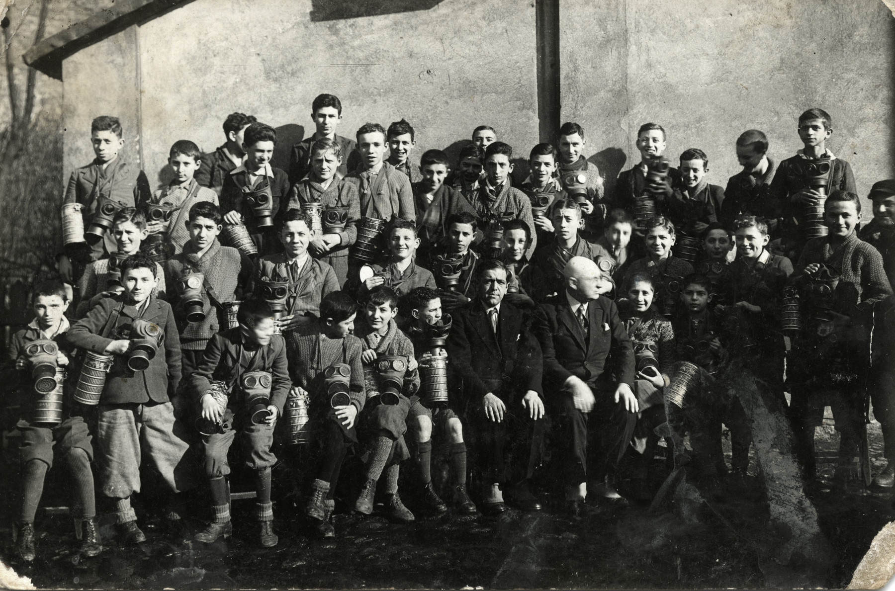 Group portrait of children from the Korczak orphanage.