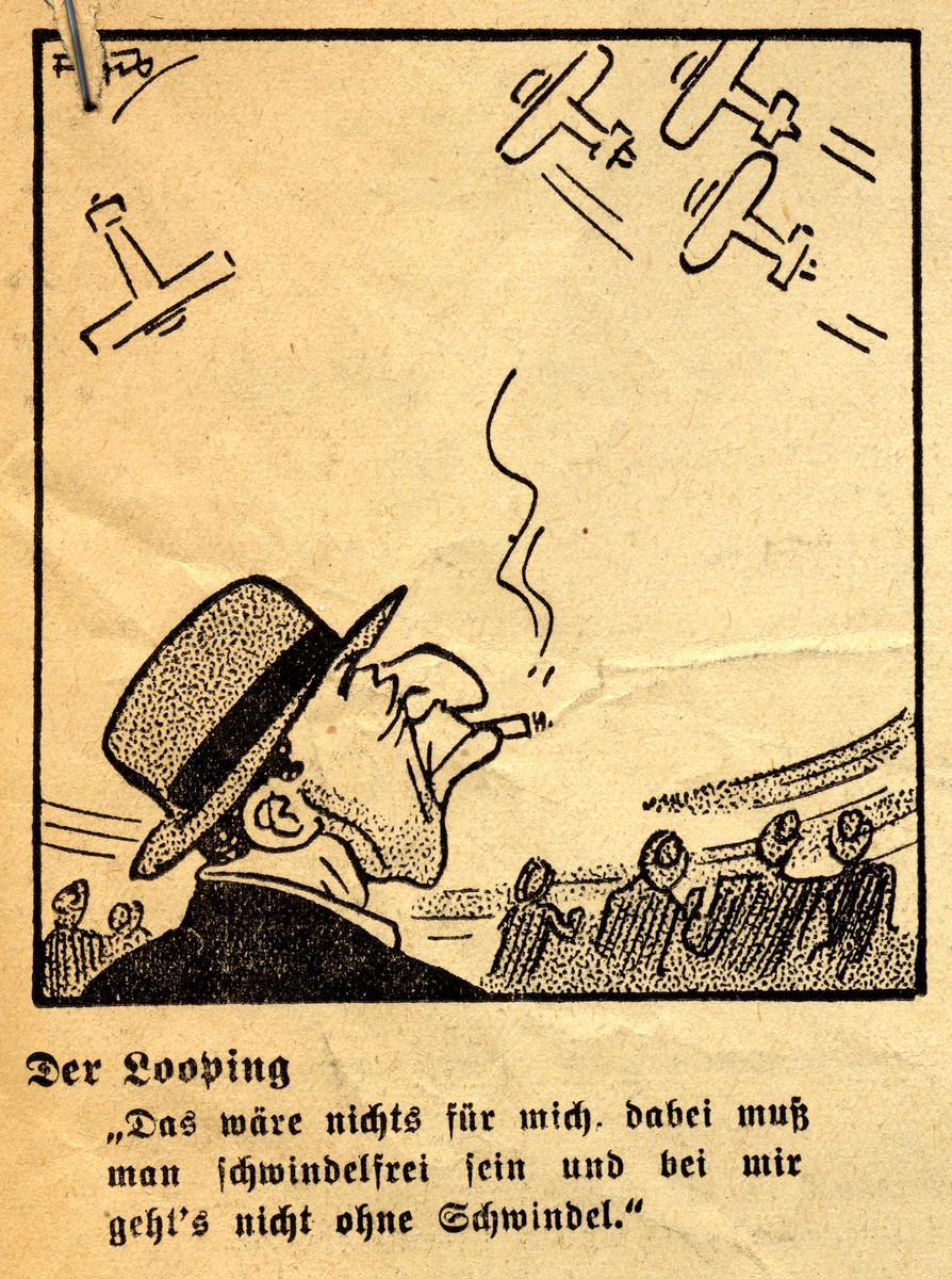 Antisemitic cartoon drawn by Fips, the caricaturist for Der Stuermer.
