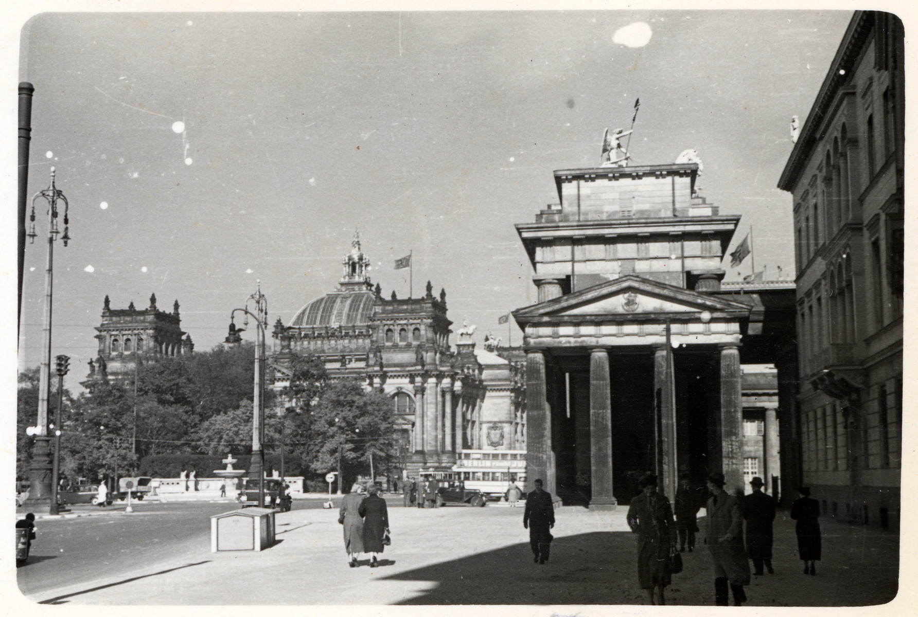 View of a street scene in Berlin

[This image from Berlin was found in the P-20-1939 contact book]