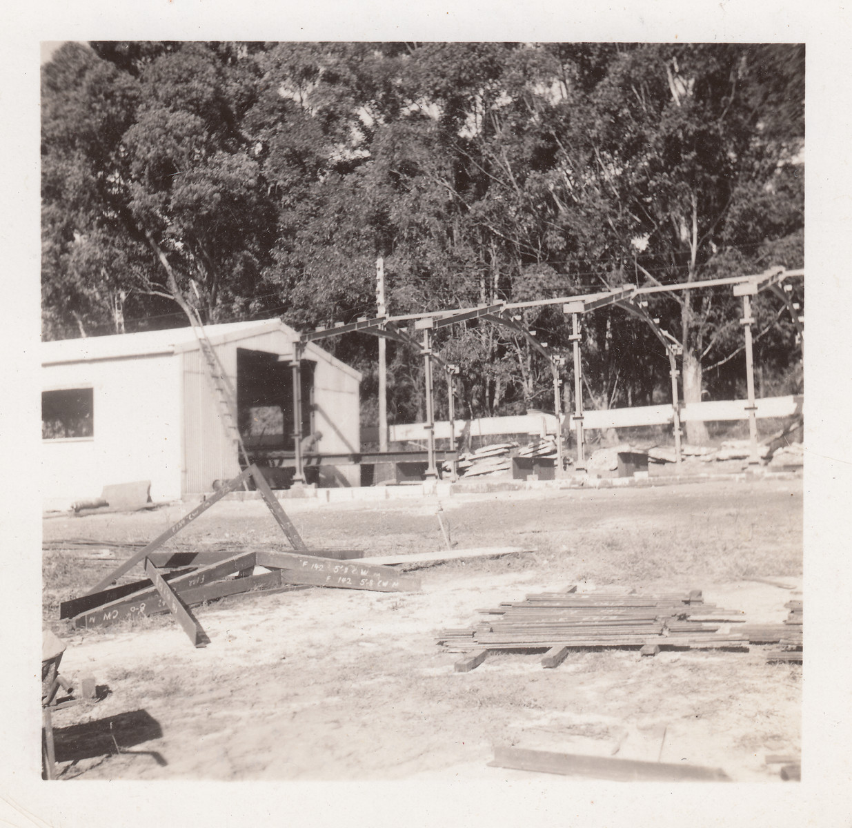 View of a construction site in Hajduhadhaz.