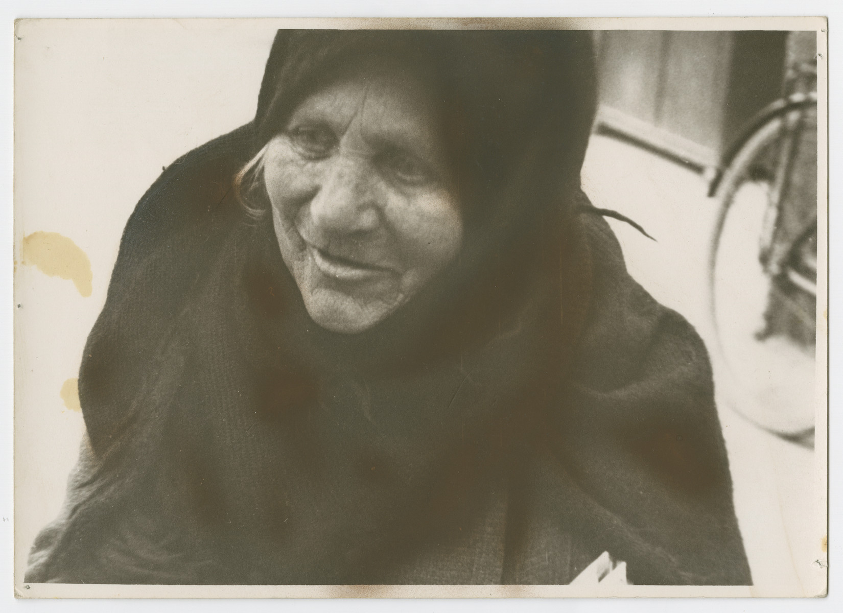 Close-up portrait of a woman [probably in Tel Aviv]

Photograph is used on page 180 of Robert Gessner's "Some of My Best Friends are Jews."