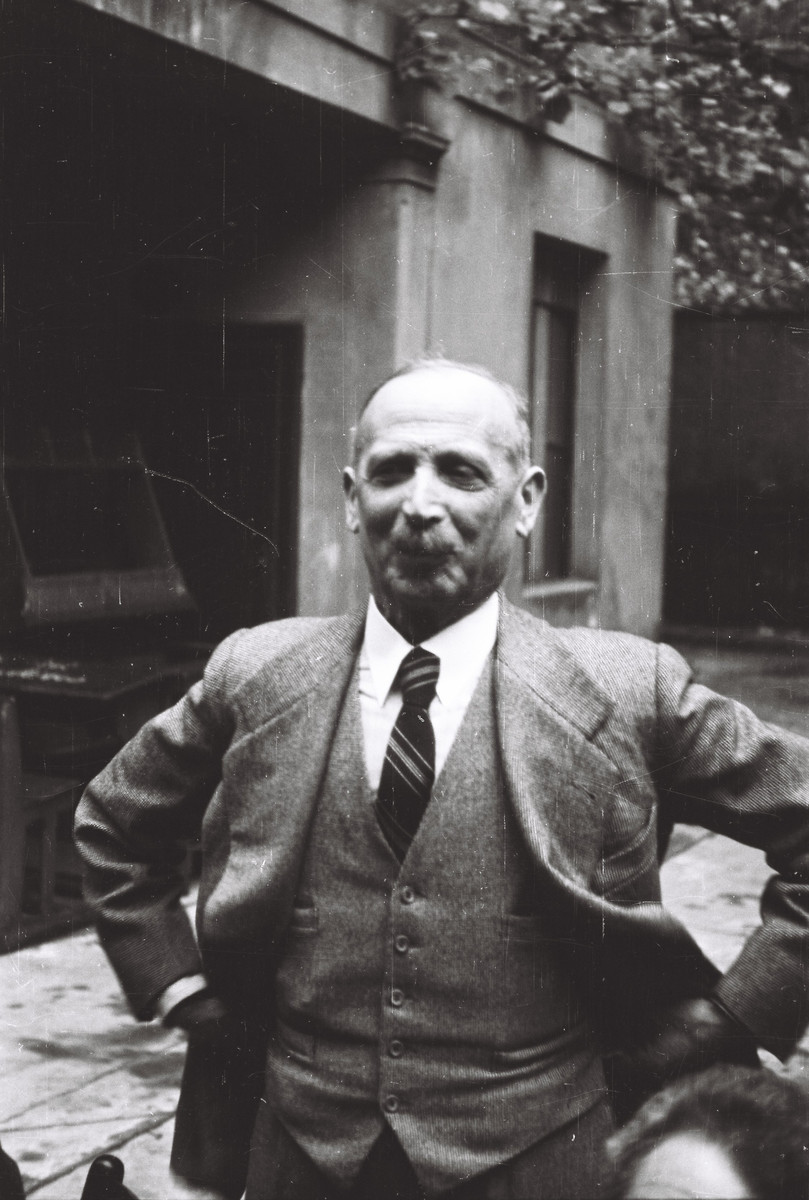 Portrait of Professor Eugenio Levy, the professor of Greek and Latin studies at the Scuolo via Eupili in Milan.
