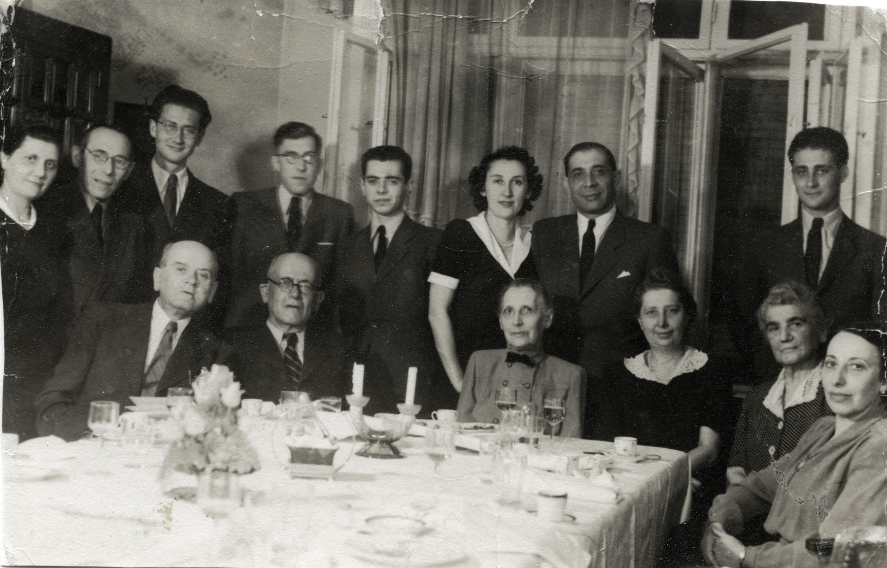 The Bisseliches family gathers for a Passover seder.

Among those pictured are Moses and Franciska Bisseliches and their sons Daniel and David.