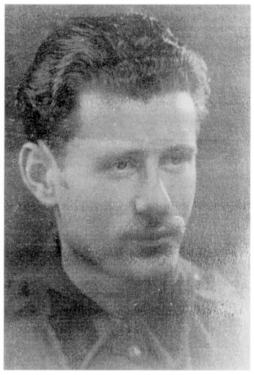 Portrait of Sandor (Simhe) Hunwald, a member of the Hungarian Zionist youth resistance organization.