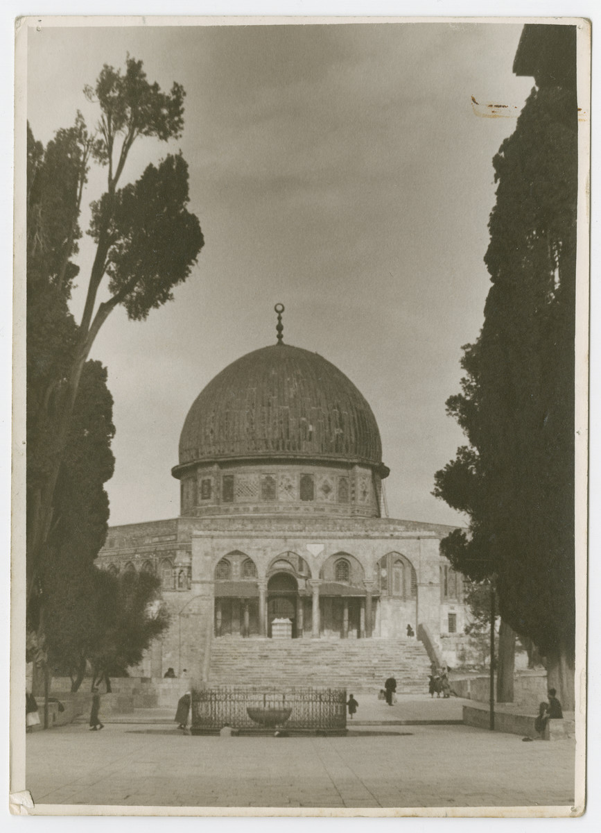 View of the Dome of the Rock. 

Photograph is used on page 278 of Robert Gessner's "Some of My Best Friends are Jews."