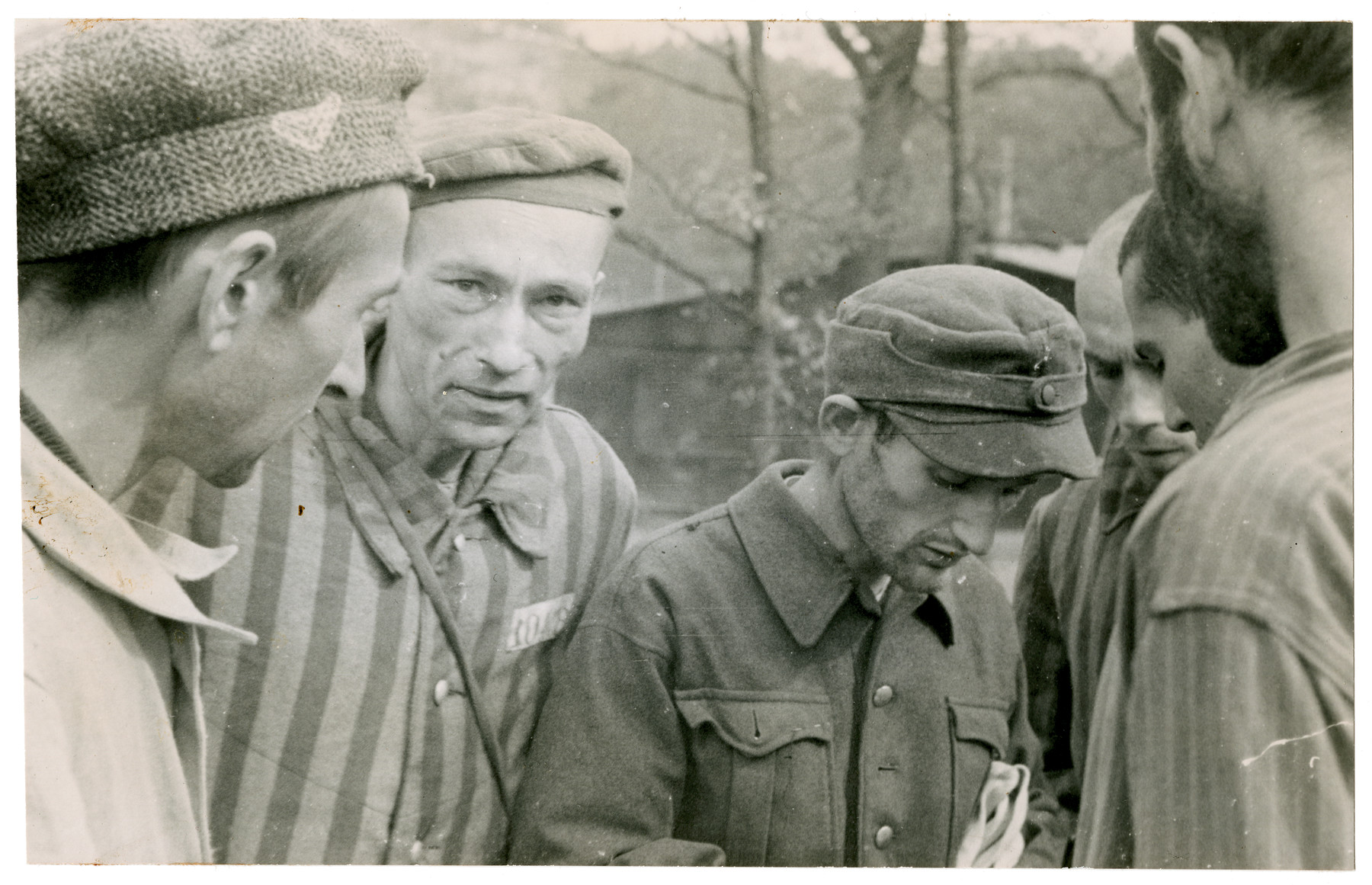 Survivors from the Langenstein-Zwieberge concentration camp.