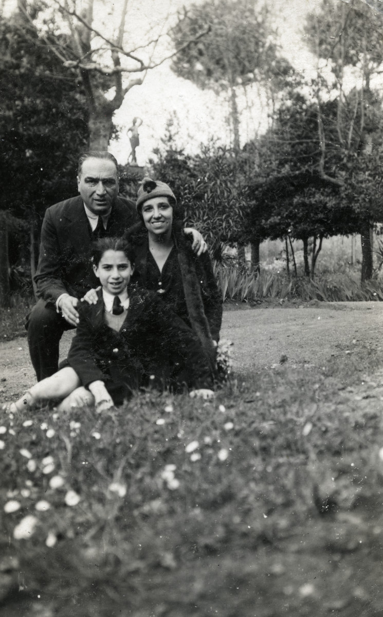 The Navarra family poses in a park in prewar Milan.

Pictured are Dario, Alberto and Marta Navarra.