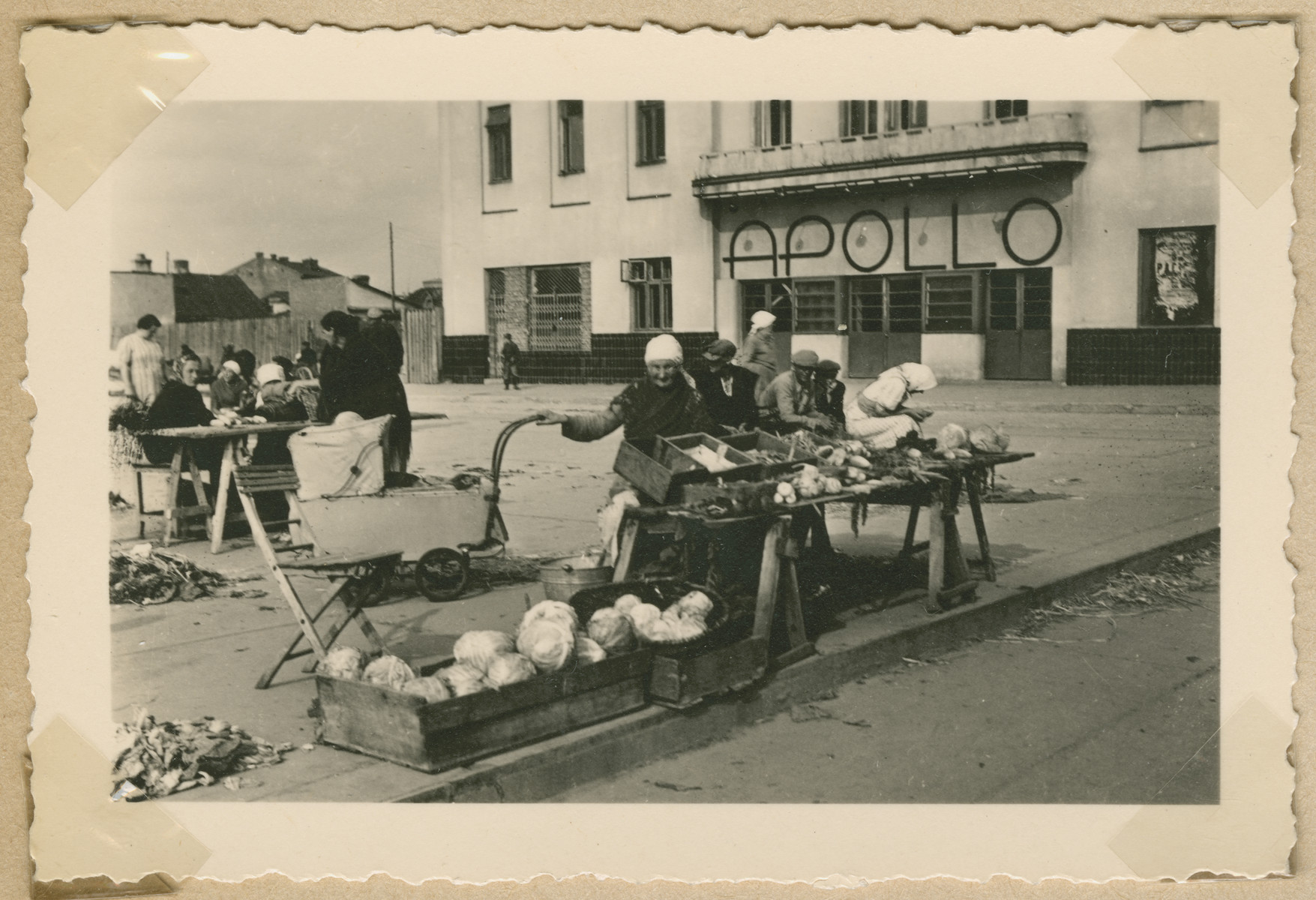 Polish farmers sell their produce in an outdoor market in Radom.