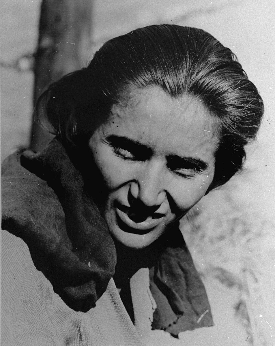 A Hungarian-Jewish woman survivor in Penig, a sub-camp of Buchenwald.