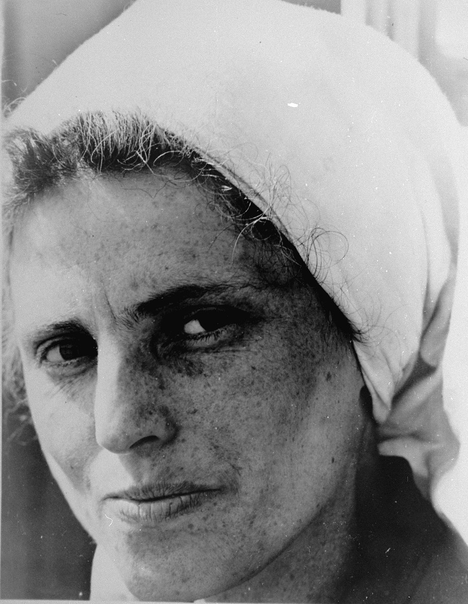 A Hungarian-Jewish woman survivor in Penig, a sub-camp of Buchenwald.