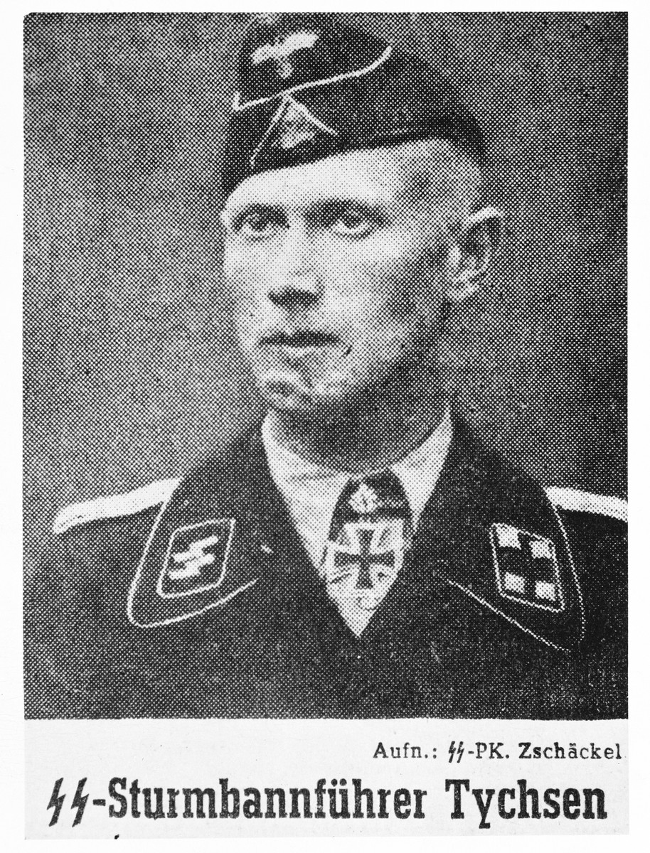 Portrait of SS-Sturmbannfuehrer Tychsen.