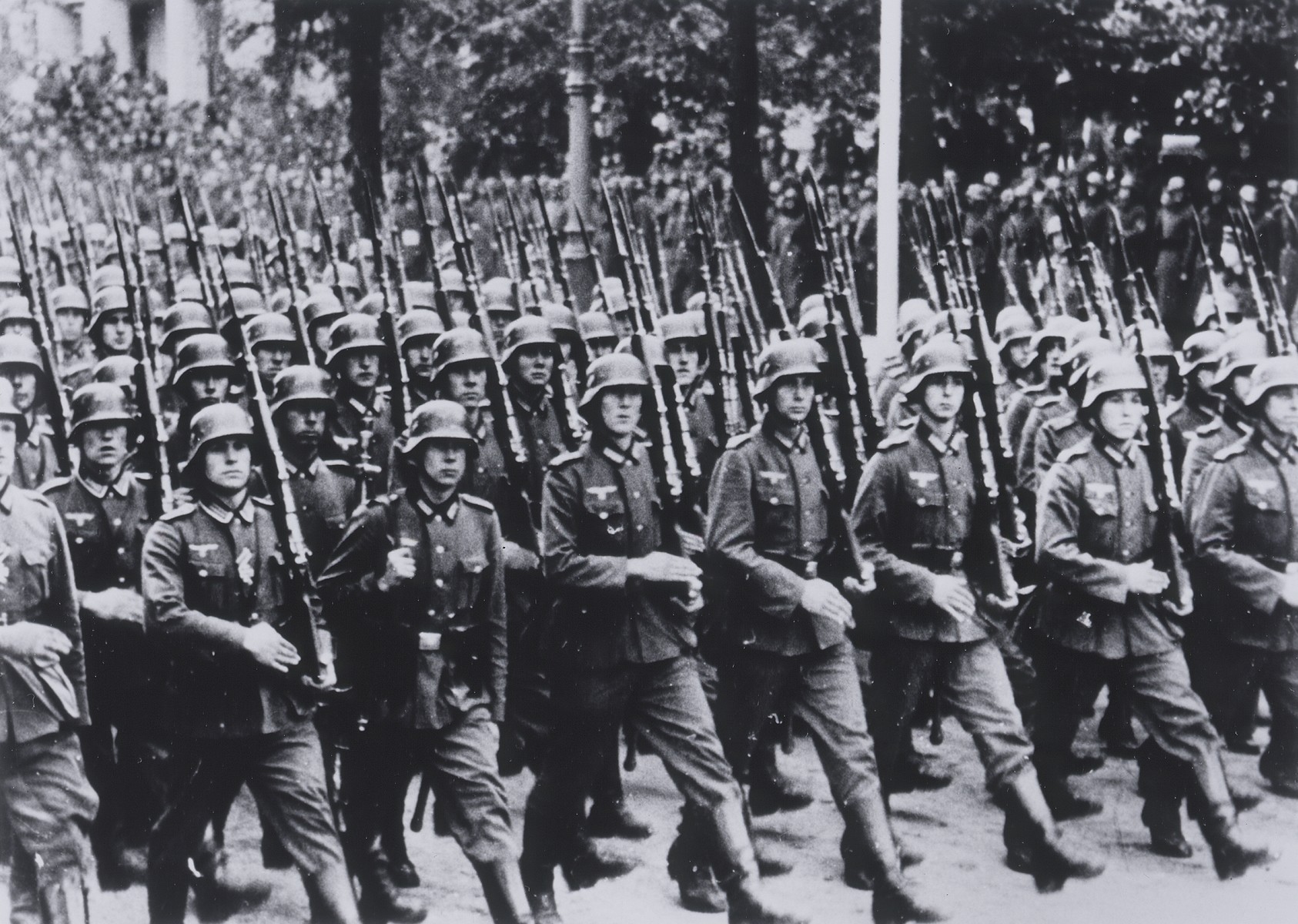 Nazis Soldiers Marching