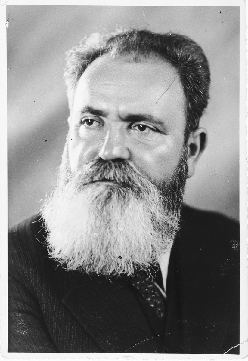 Portrait of Zionist leader Jacob Zerubavel.