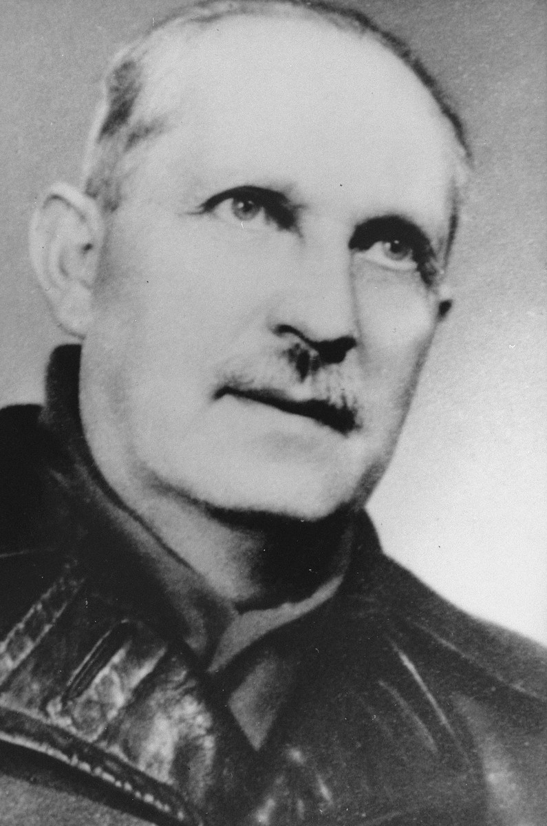 Portrait of Imre Kormos (Kohn), who ran four factory safe houses in Budapest, where 1100 Jews were protected during the raids and deportation actions of 1944.