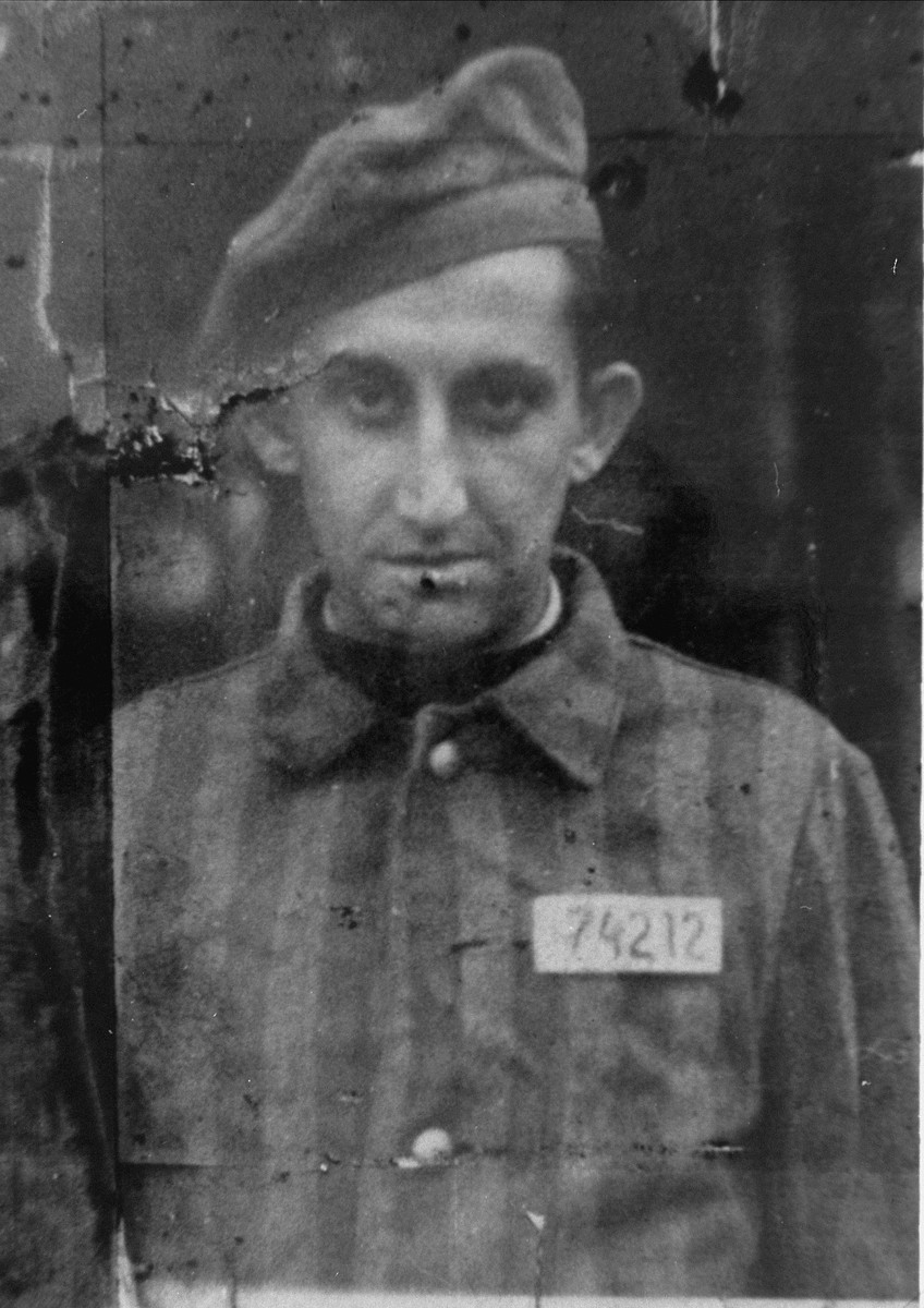 Portrait of Isaac Charney (Czarny), from Czestochowa, Poland.   

Charney was liberated from Bergen-Belsen after already having been a prisoner in Buchenwald and Dora-Mittelbau.