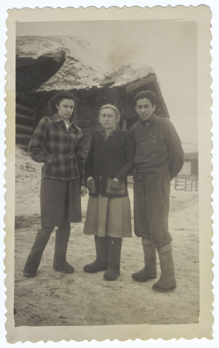 A Jewish family poses together on a snowy field in Siberia.

Pictured are Rina, Hadassah and Reuven Ilgovsky.
