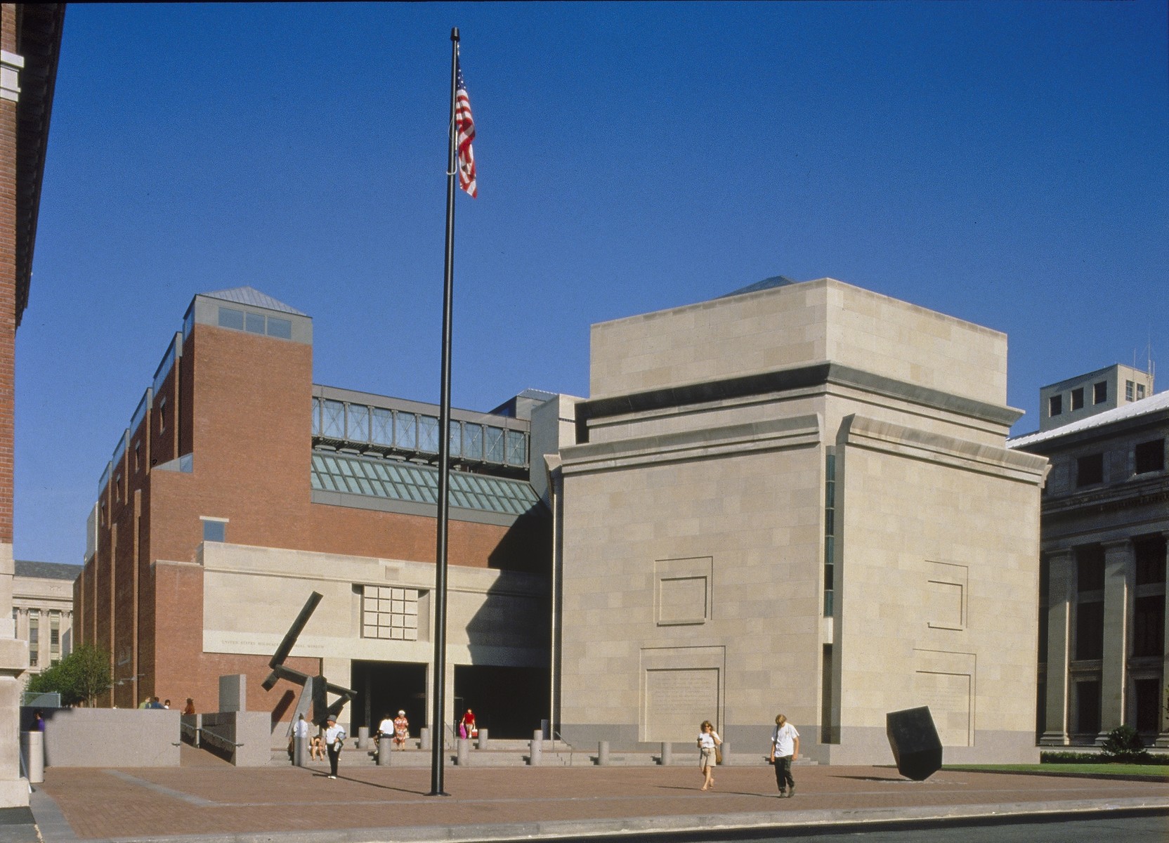 View of the U.S. Holocaust Memorial Museum from 15th Street.