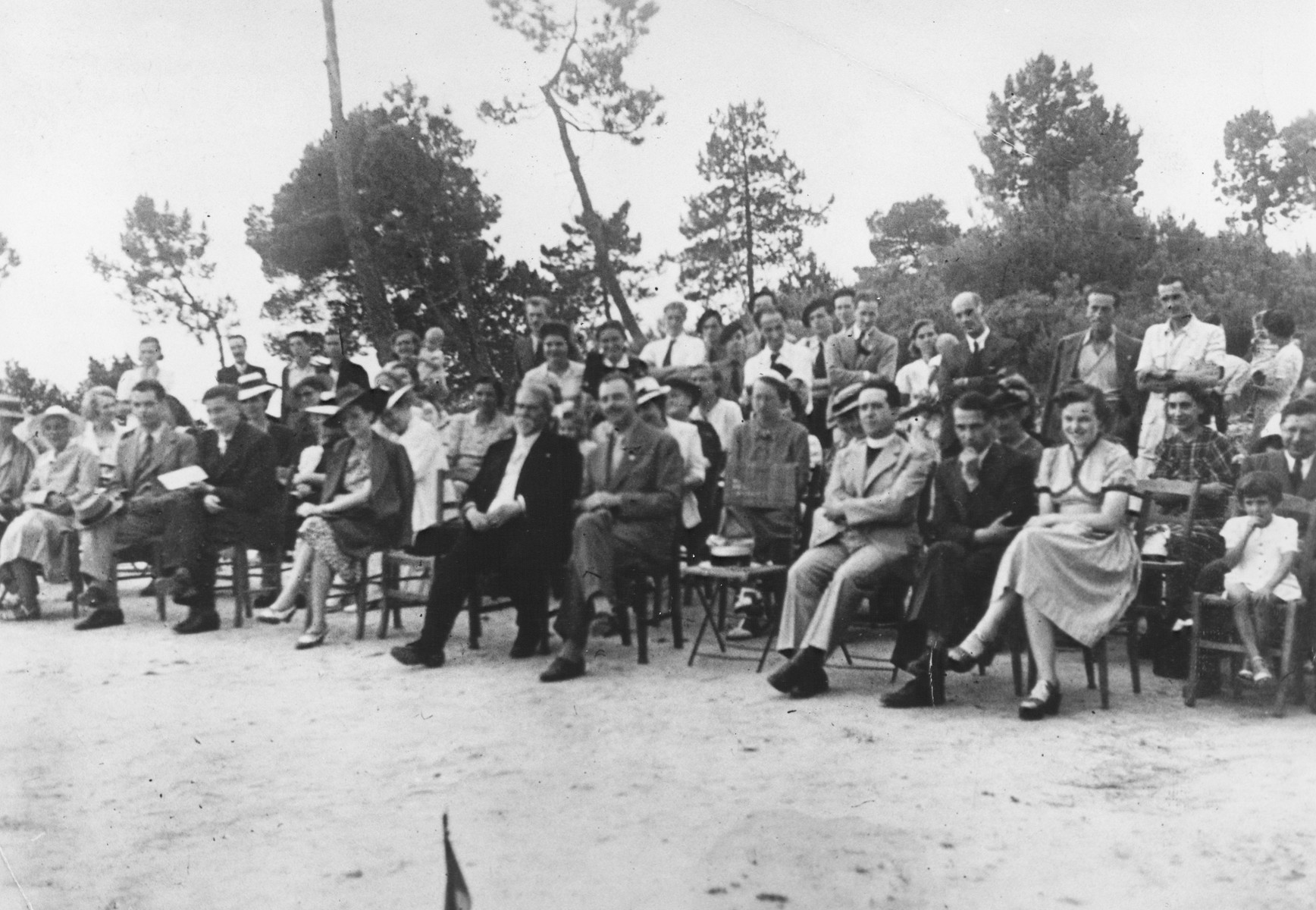 Inauguration of the MACE children's home in Vence.

Those pictureed include Colonel Henri Einesy, mayor of the town and protector of the home.