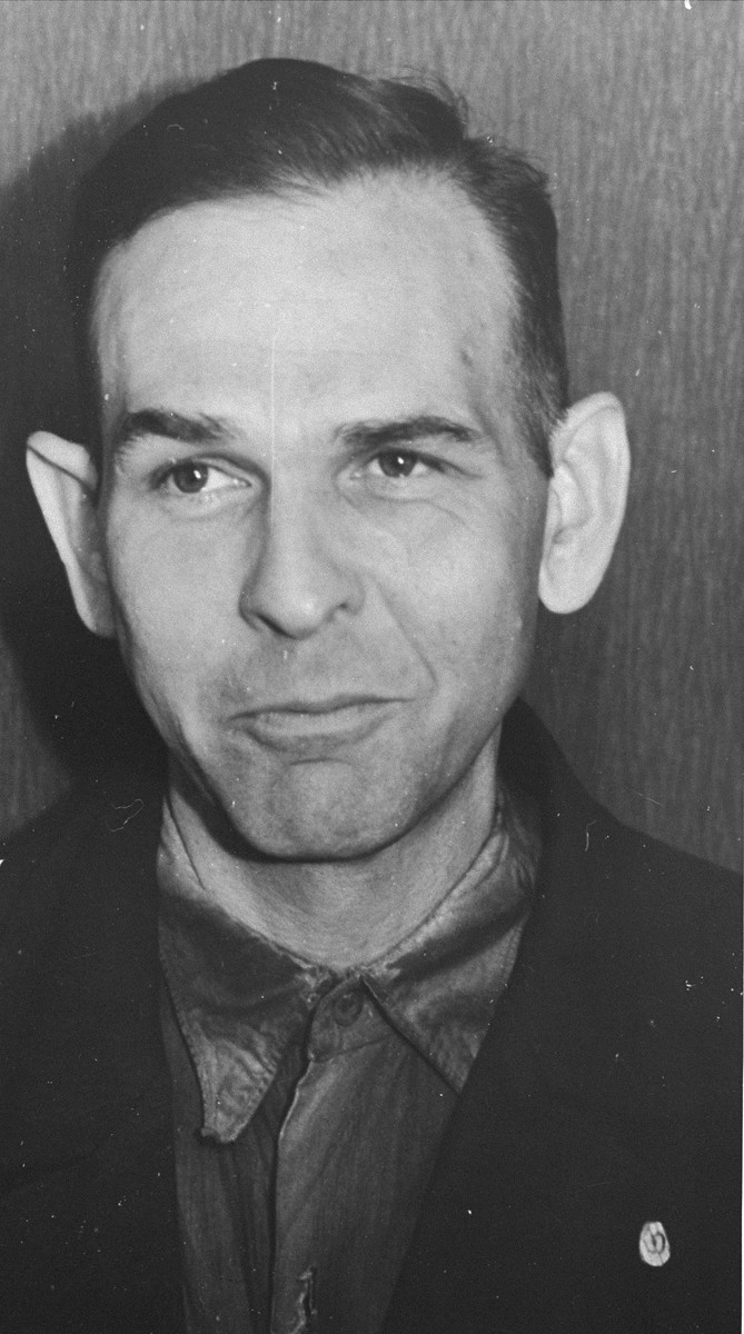 Portrait of Amon Goeth while in Polish custody as an accused war criminal.