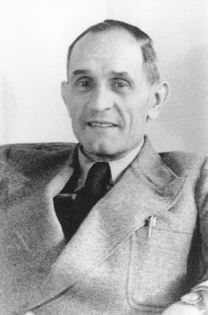 Portrait of Pastor Martin Niemoeller taken shortly after the liberation.