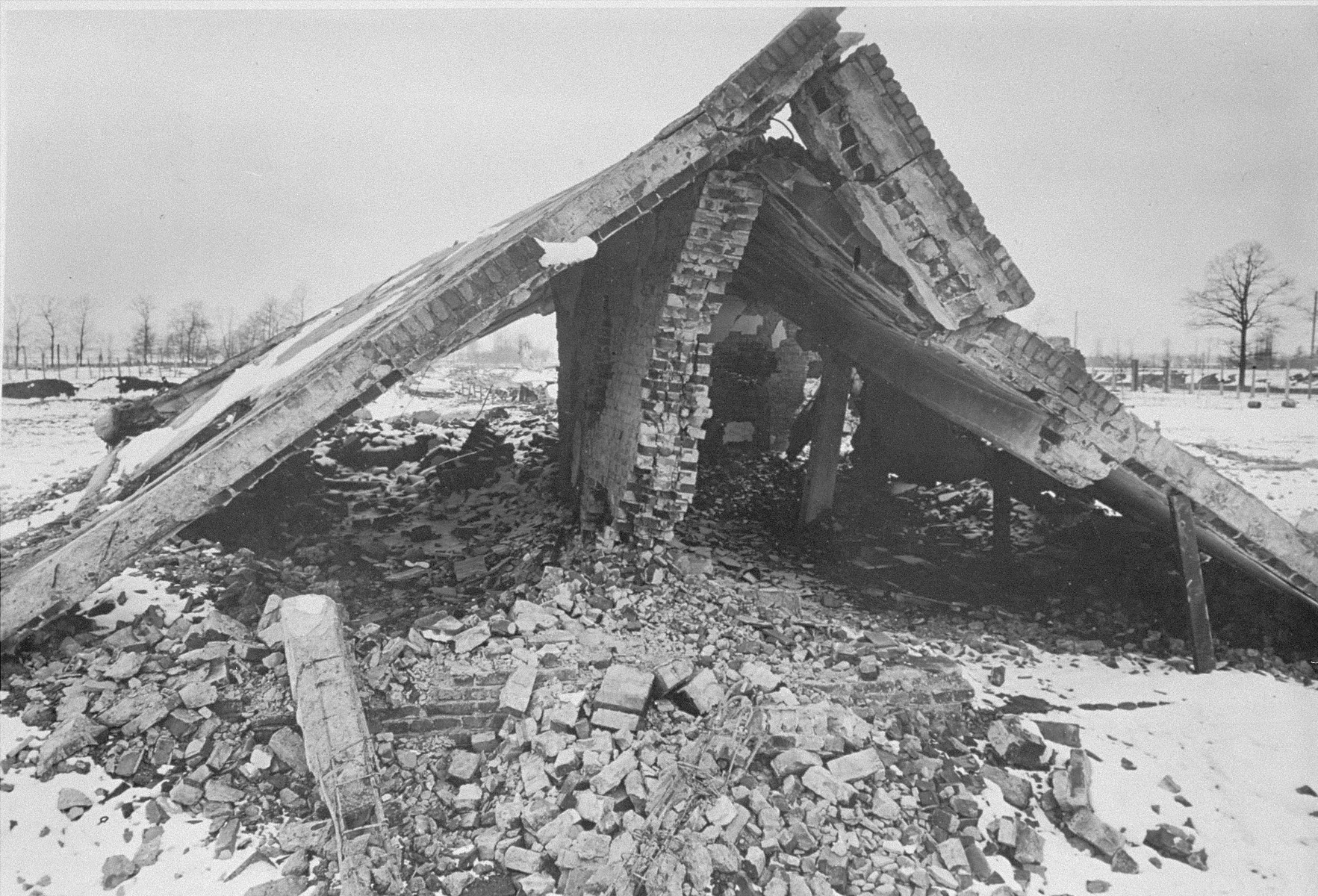 Ruins of crematorium II.