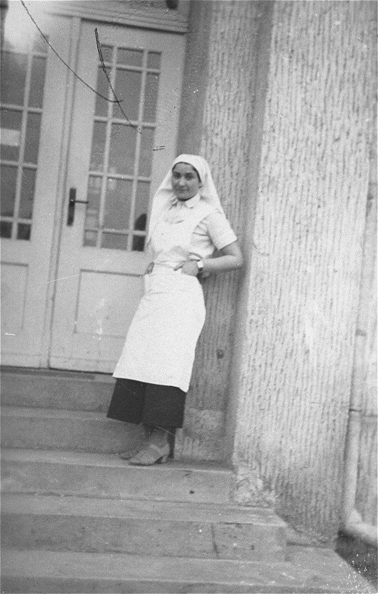 Portrait of Anya Kaplan, a Jewish nurse in Lithuania.