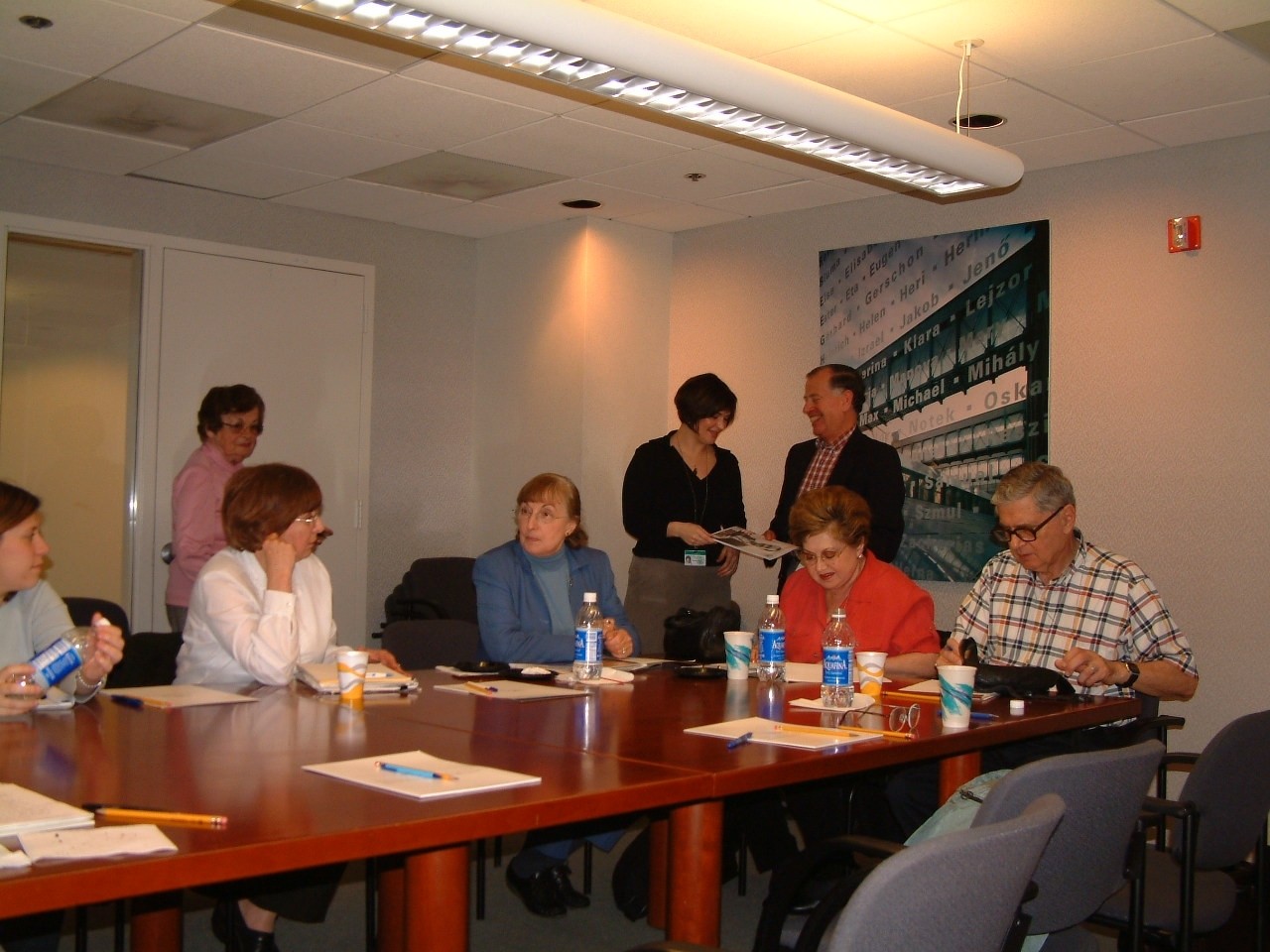 Survivor volunteers attend a session of The Memory Project: the Survivors' Writing Workshop at the U.S. Holocaust Memorial Museum.