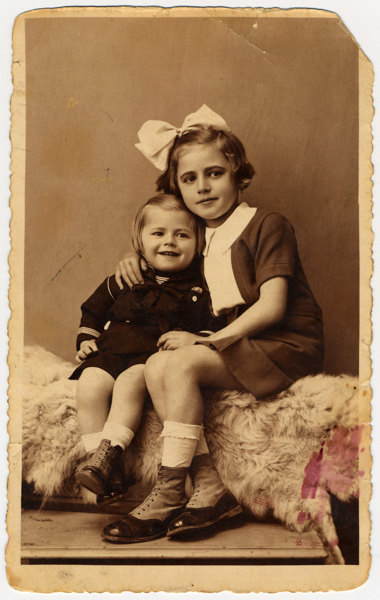 Portrait Of Veronica Salamon And Her Brother Imre In Valea Lui Mihai Romania Collections Search United States Holocaust Memorial Museum