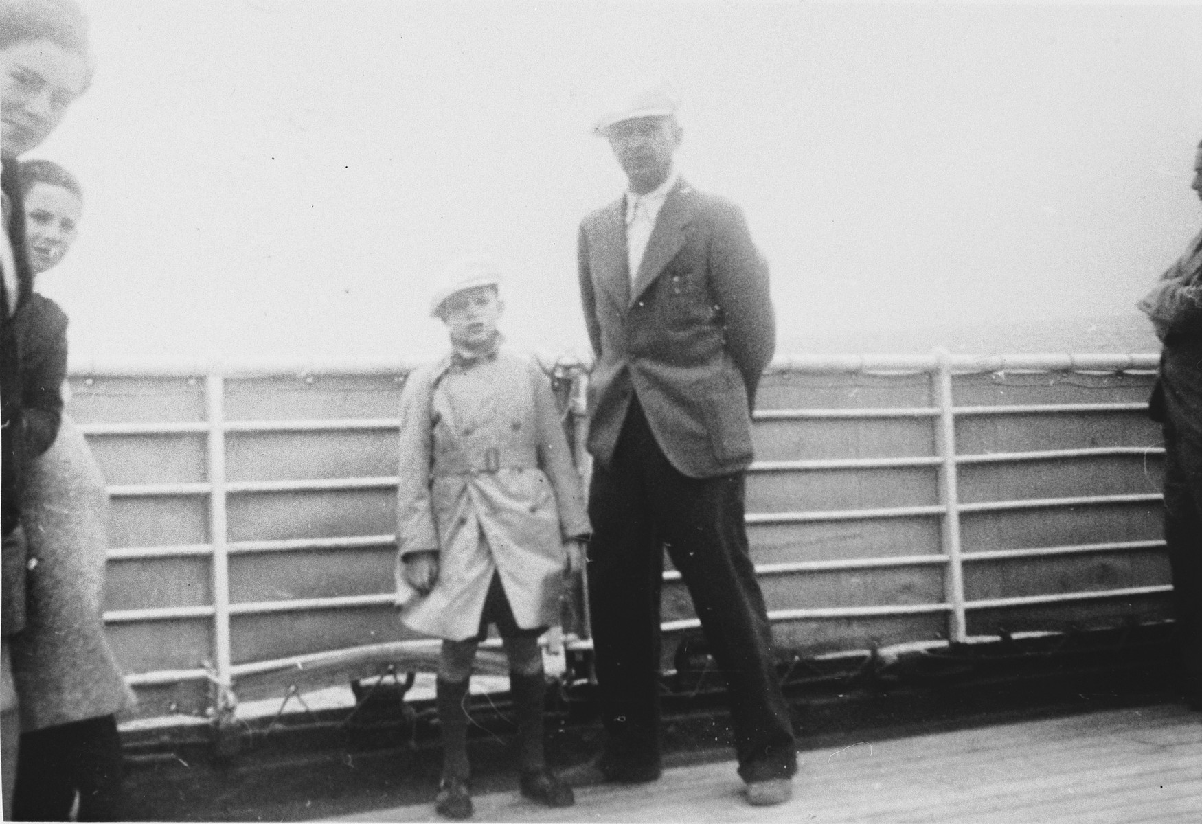 Peter and Jan Chraplewski pose on the deck of the St. Louis.