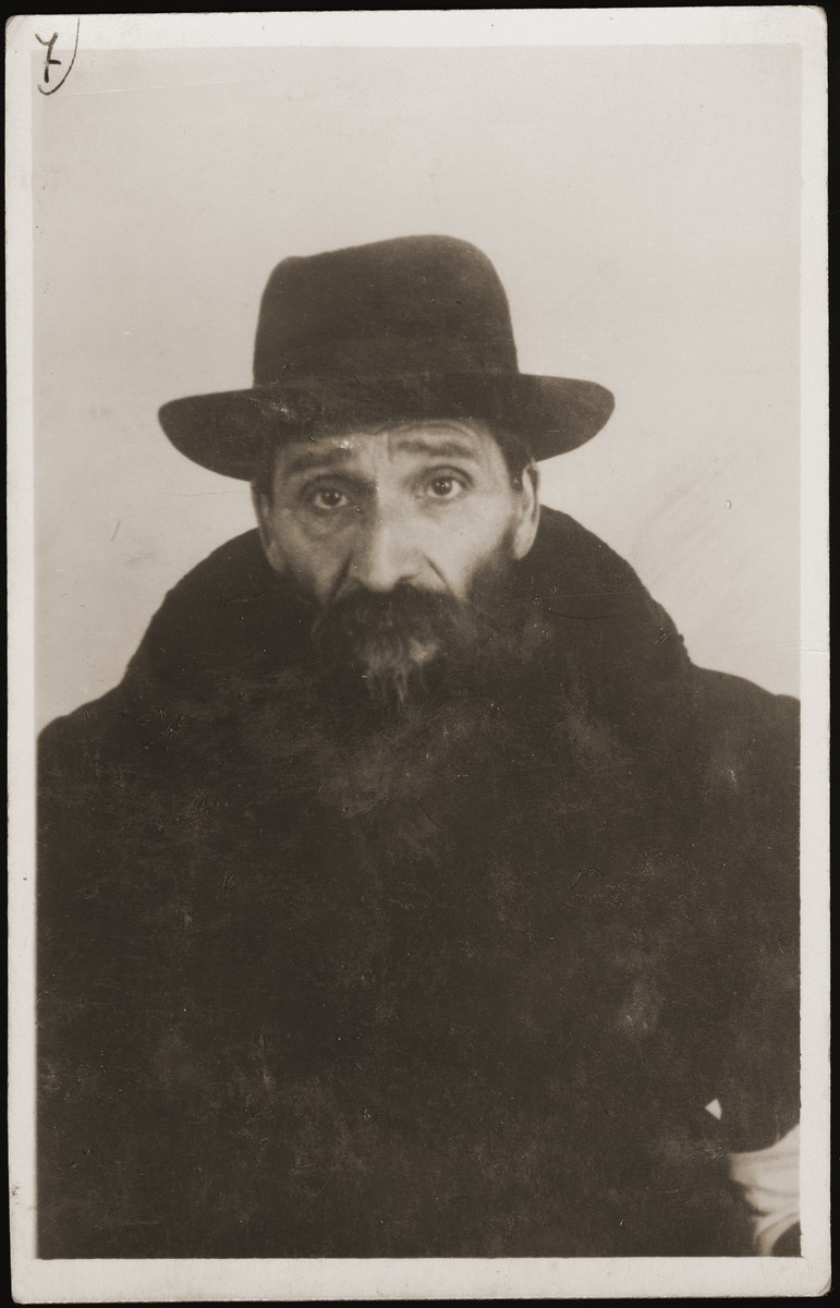 Portrait of Dawid Skornik, a Talmud prodigy, who was killed in Auschwitz in 1943 together with his wife, Lea and their seven children.

Skornik was the donor's uncle.