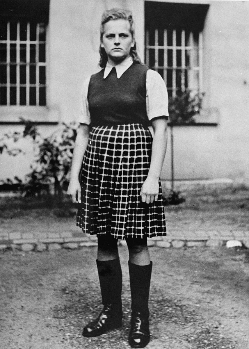 Close Up Of Irma Grese Known As The Bitch Of Belsen An Ss Wardress