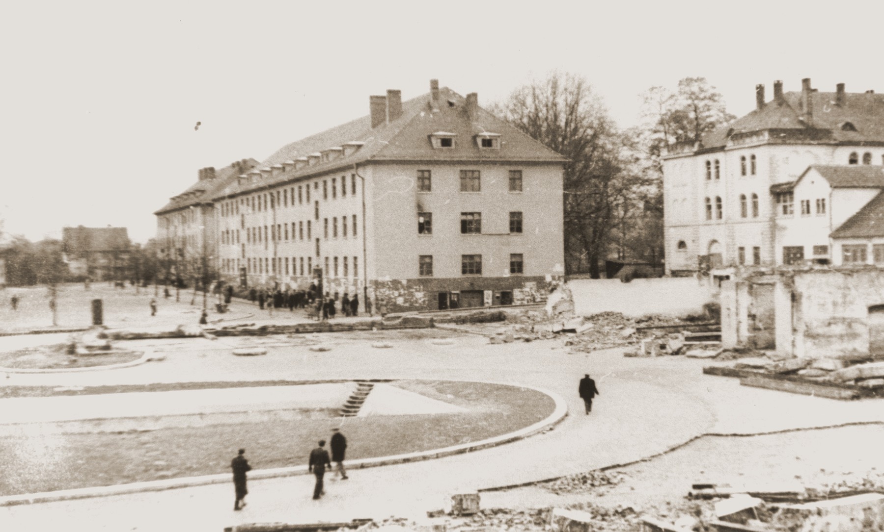 View of the Landsberg DP camp.