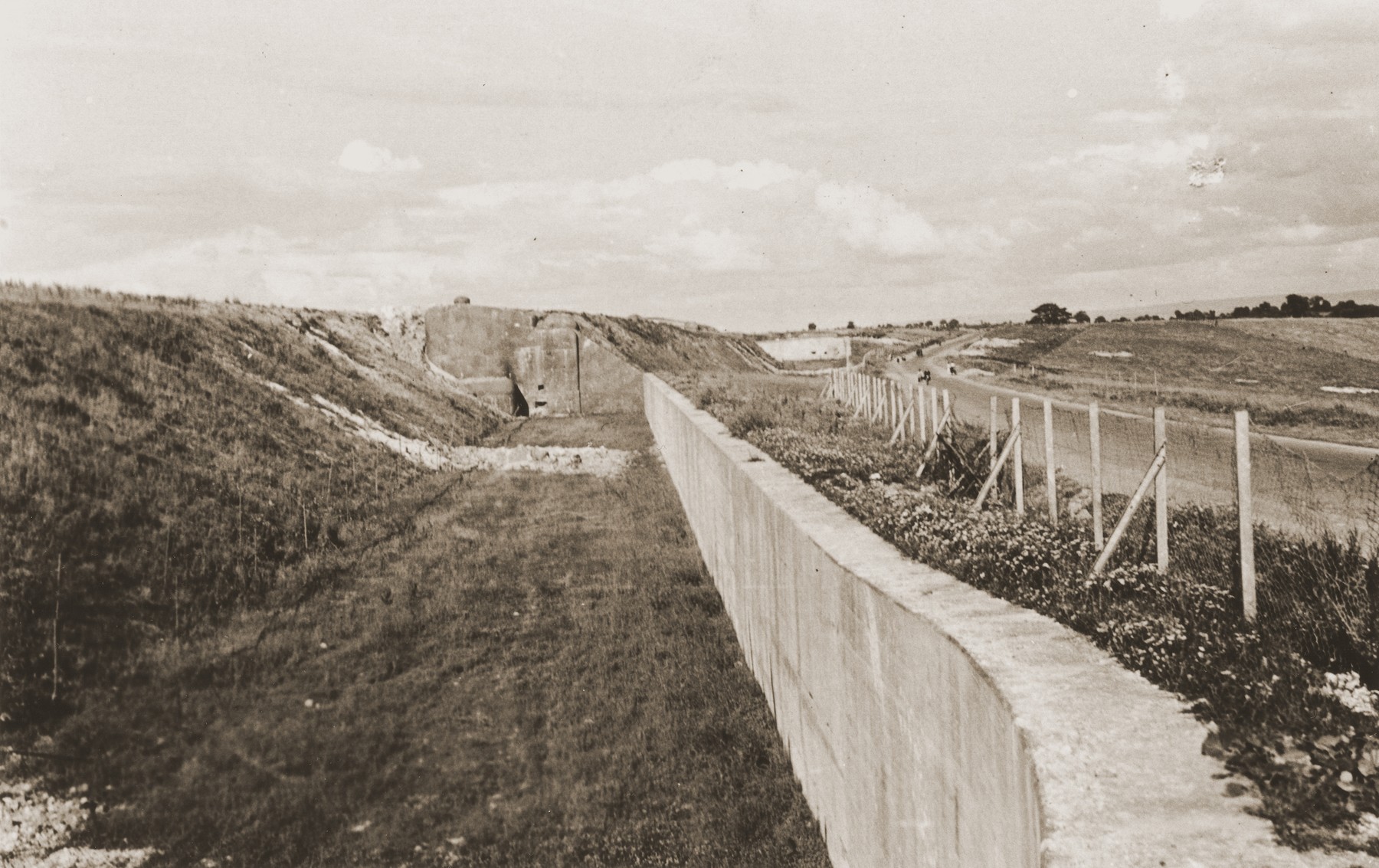 View of a section of the Maginot Line after the defeat of France.